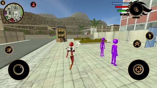 Stickman Flash Jetpack Rope Hero स्क्रीनशॉट 1