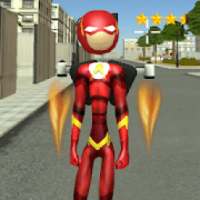 Stickman Flash Jetpack Rope Hero