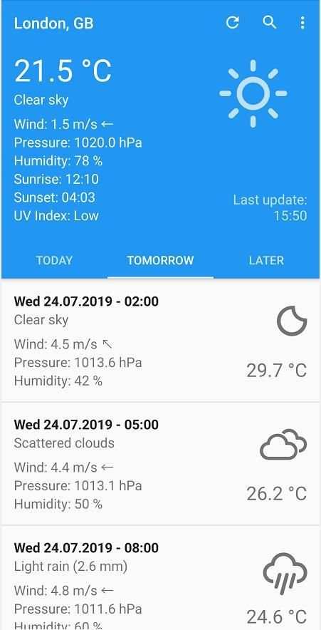 Weather screenshot 4