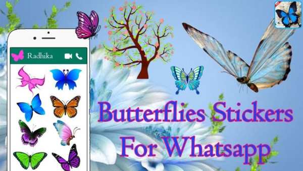 Butterfly Stickers - WAStickerApps screenshot 2