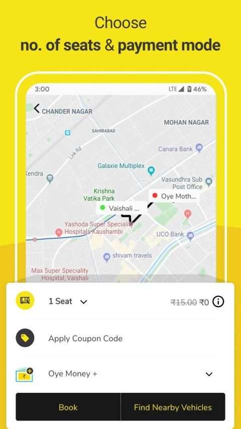 OYE Rickshaw - Metro feeder service for daily ride स्क्रीनशॉट 3