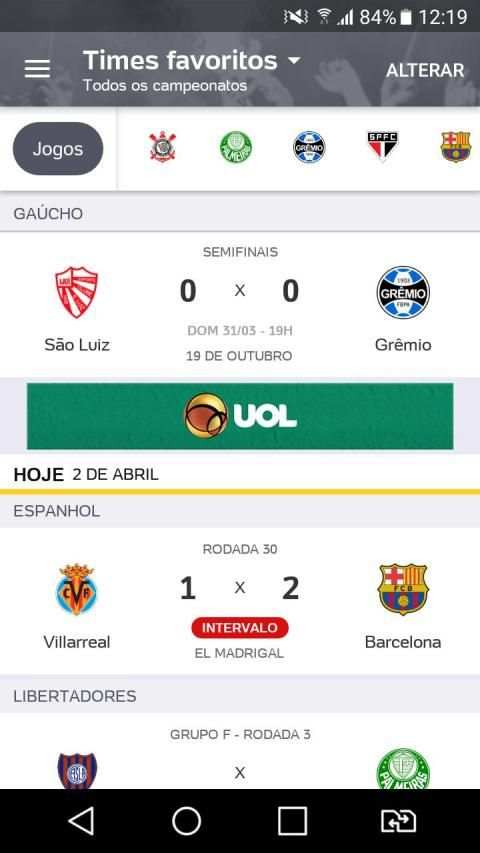 Placar UOL - Brasileirão 2019 screenshot 7