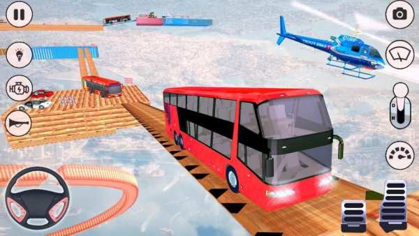 Impossible Bus Driving Sky Tracks - Bus Games screenshot 3
