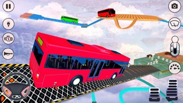 Impossible Bus Driving Sky Tracks - Bus Games screenshot 4