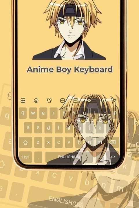 Anime Boy Keyboard स्क्रीनशॉट 2