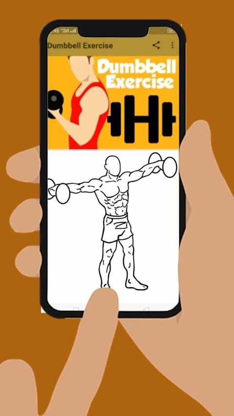 Dumbbell Exercise at home screenshot 2