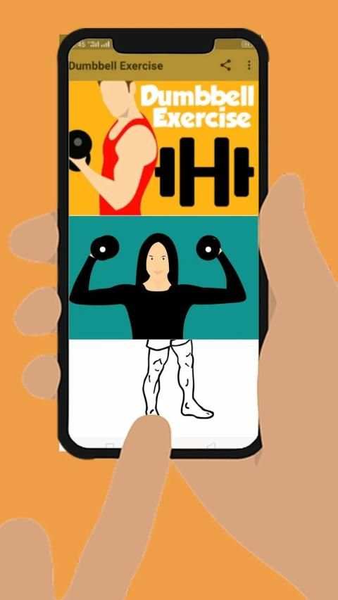 Dumbbell Exercise at home screenshot 3