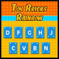 Toy Bricks Rainbow Keyboard-Brick Blocks Keyboard