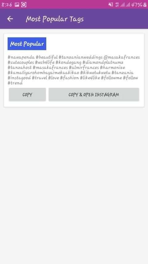 We Tag For Instagram screenshot 1