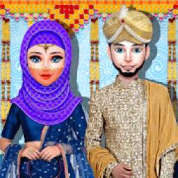 Kashmiri-Indian Hijab Girl Wedding & Dressup Salon