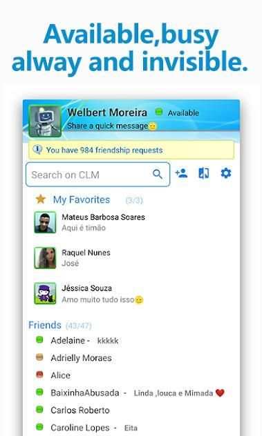 aMSN Messenger - Chat Live Messenger screenshot 4