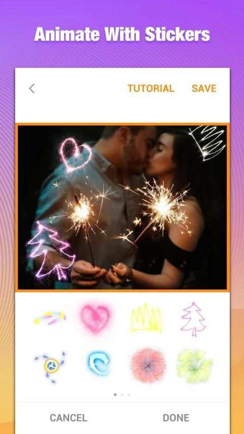 Sense Photo Editor: Photo Collage, Photo Animator स्क्रीनशॉट 3