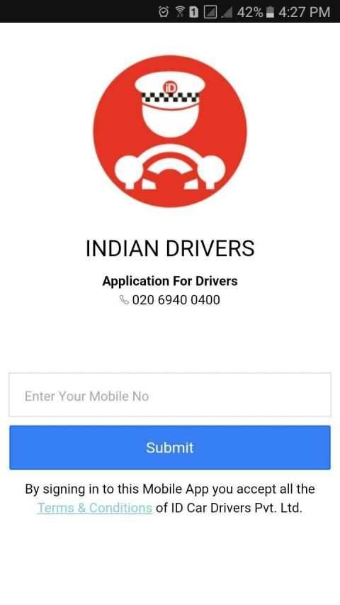 ID Driver App(For Drivers) स्क्रीनशॉट 1