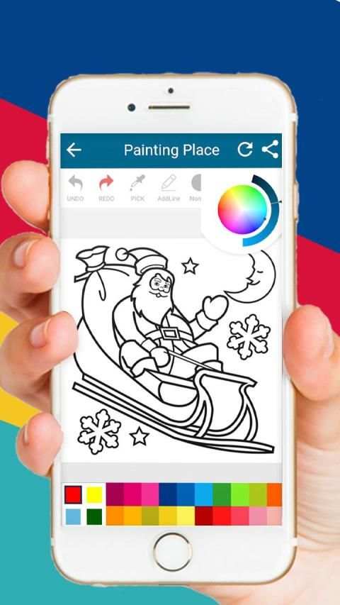 Editor Foto Sinterklas Mewarnai Semua dalam satu screenshot 3