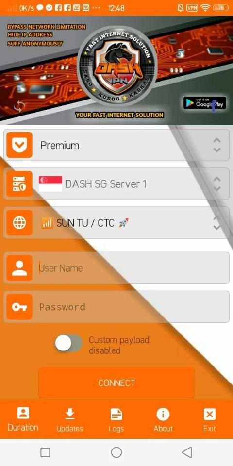 Dash VPN Reload स्क्रीनशॉट 2