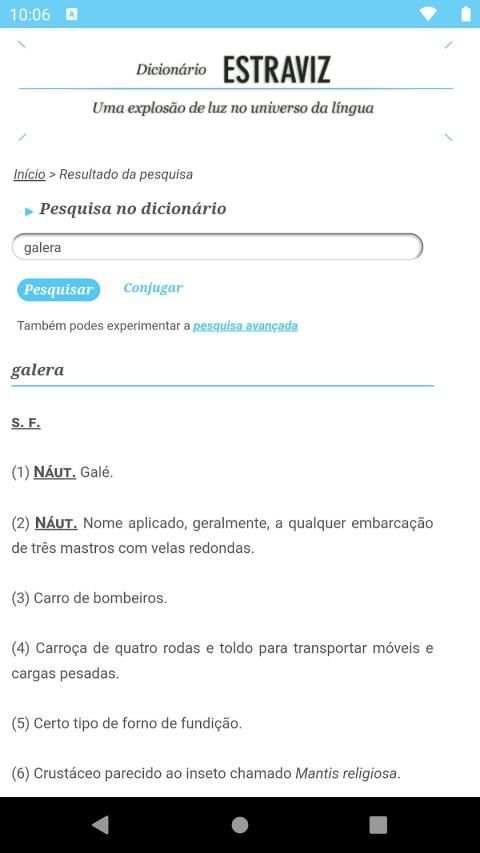 Dicionário Estraviz 1 تصوير الشاشة