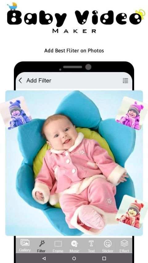 Baby Video Maker With Song स्क्रीनशॉट 2