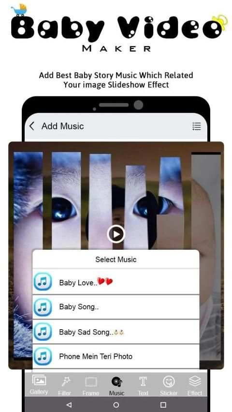 Baby Video Maker With Song स्क्रीनशॉट 8