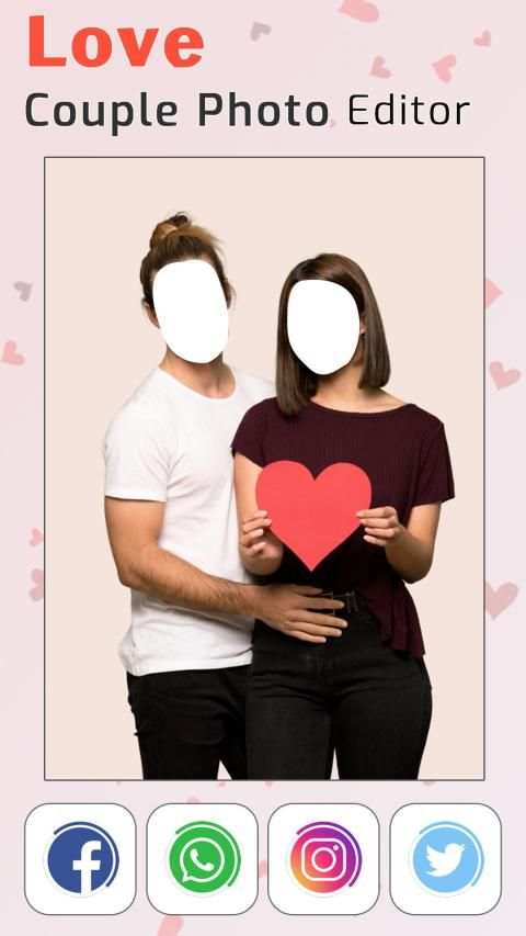 Love Couples Photo Editor स्क्रीनशॉट 1