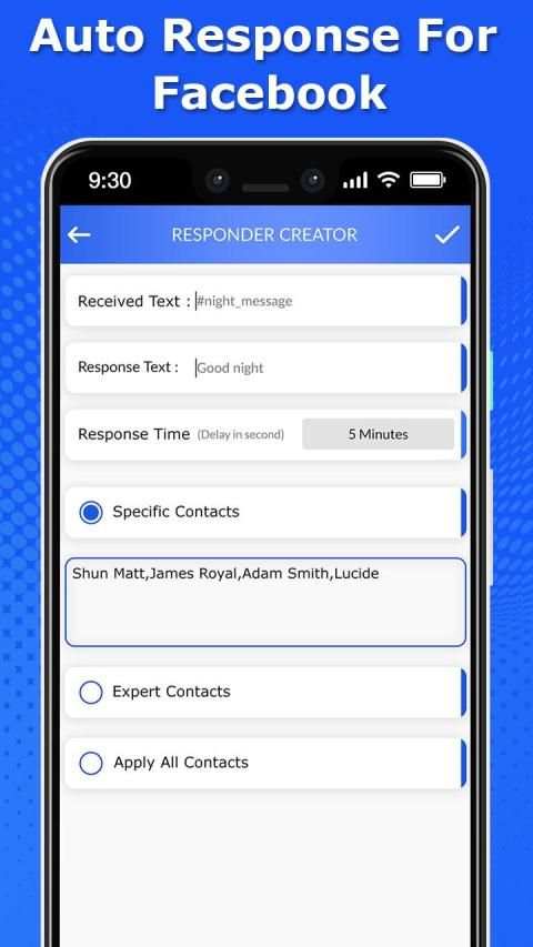 Auto Response For FaceBook स्क्रीनशॉट 3