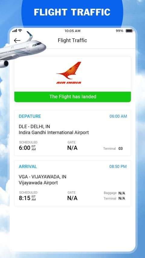 Flight Status Track - Air Traffic Checker स्क्रीनशॉट 1