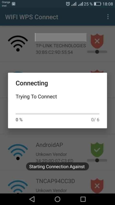 Wifi WPS WPA Connect Pro screenshot 1