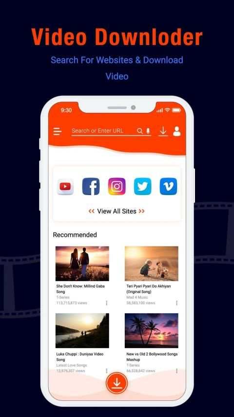 All Video Downloader For Android स्क्रीनशॉट 1