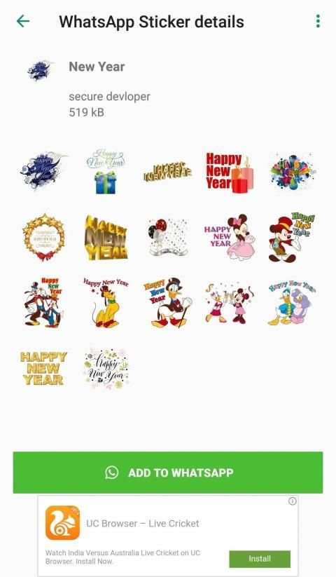 New Year Sticker for Whatsapp - WAStickerApps screenshot 1