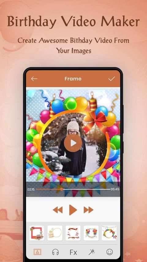 Birthday Video Maker with Music स्क्रीनशॉट 5