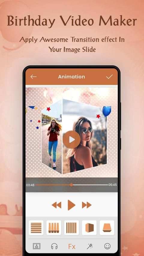 Birthday Video Maker with Music स्क्रीनशॉट 3
