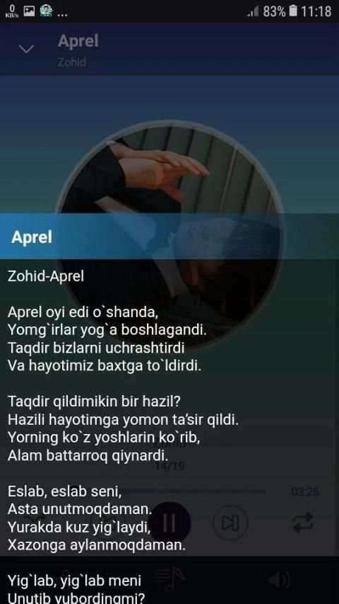 Zohid qo'shiqlari screenshot 1