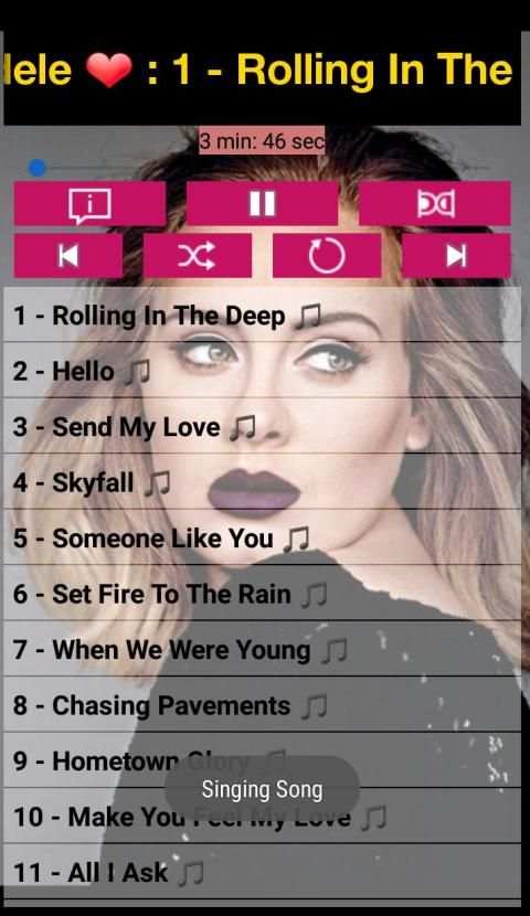 ADELE SONGS OFFLINE 2019 ( 37 SONGS ) स्क्रीनशॉट 6