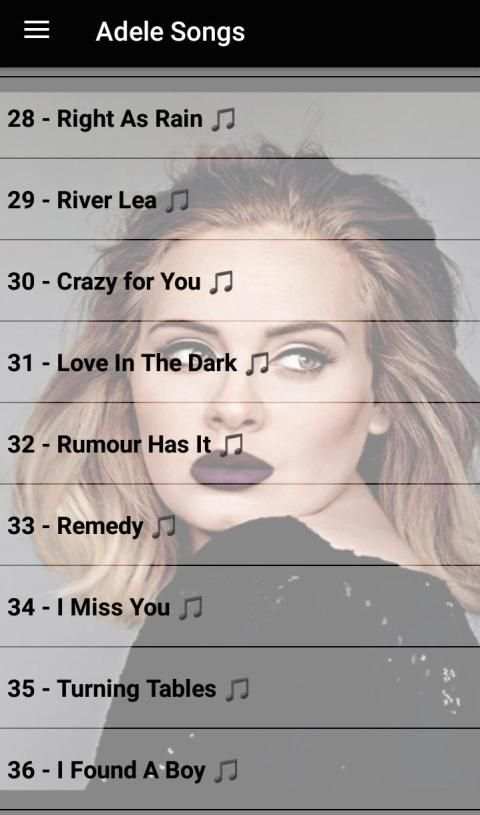 ADELE SONGS OFFLINE 2019 ( 37 SONGS ) स्क्रीनशॉट 1