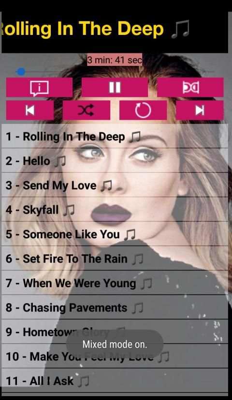 ADELE SONGS OFFLINE 2019 ( 37 SONGS ) स्क्रीनशॉट 4