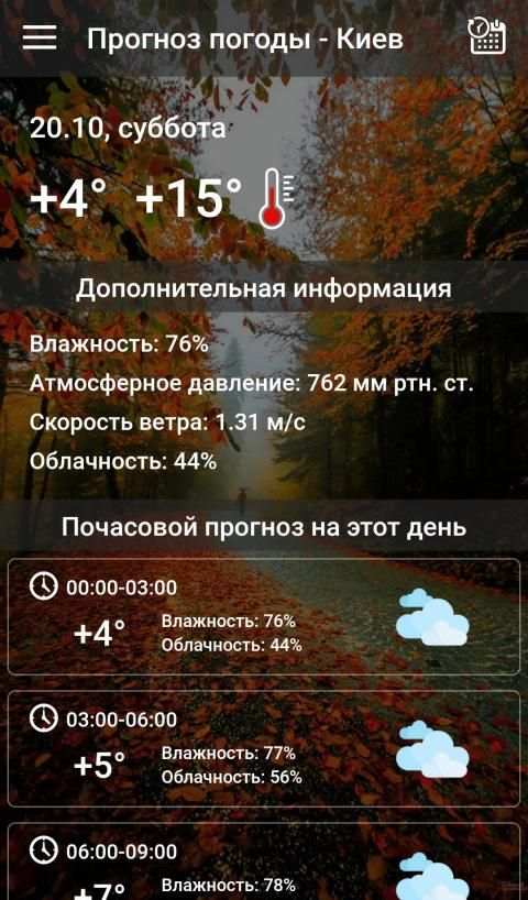 Погода — Киев 3 تصوير الشاشة