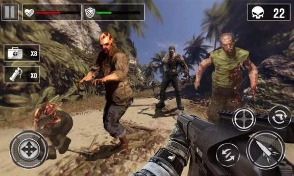 Walking Zombie Shooting - Dead Target 3D screenshot 2