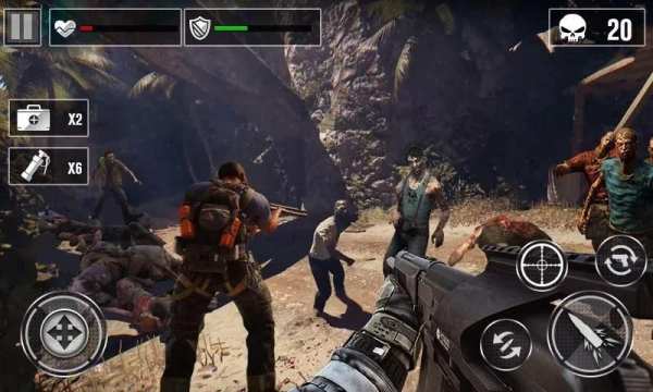 Walking Zombie Shooting - Dead Target 3D screenshot 1