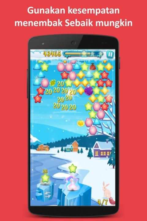 Bubble Shooter Winter Terbaru - Permainan bubble screenshot 2