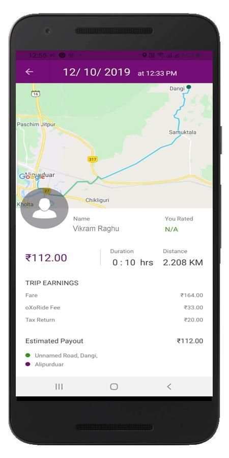 oXoRide User App स्क्रीनशॉट 1