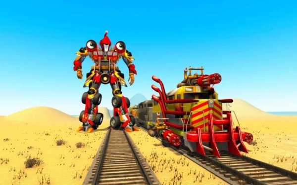 Indian Train Transformation Robot Game screenshot 3