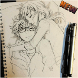 ikon Drawing Anime Couple Ideas