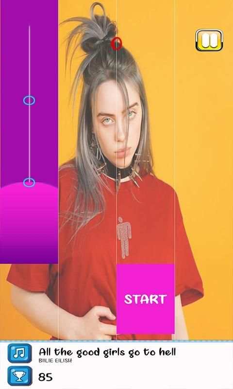 Billie Eilish Piano Tiles Game screenshot 2