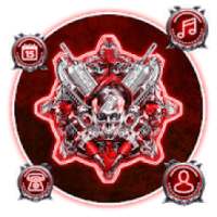 Red Metal Skull Theme