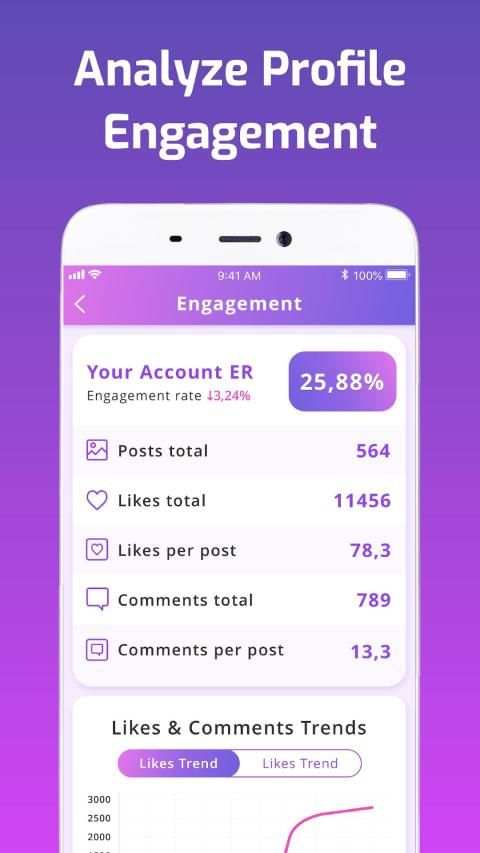 Followers Analytics for Instagram iMetric screenshot 1