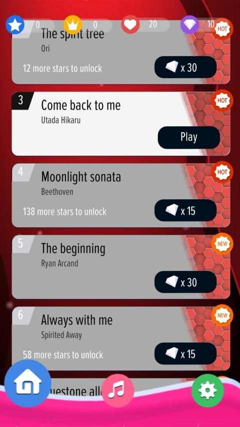 Piano Noir Ladybug Tiles 2 स्क्रीनशॉट 8