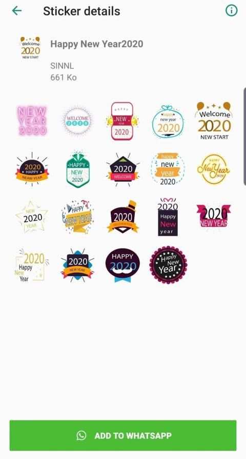 New Year Sticker for Whatsapp - WAStickerApps screenshot 1