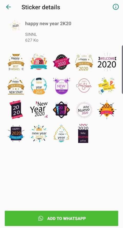 New Year Sticker for Whatsapp - WAStickerApps screenshot 2