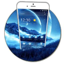 Blue Night Moon Scene Theme 1.1.3
