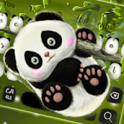 Cute Baby Panda Keyboard Theme आइकन