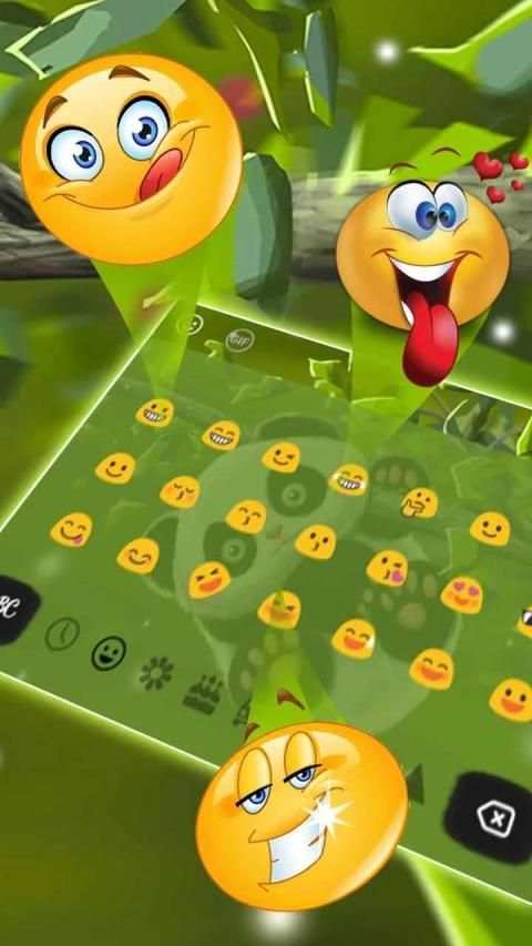 Cute Baby Panda Keyboard Theme स्क्रीनशॉट 1